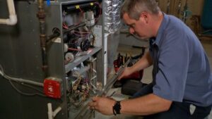 servicing furnace